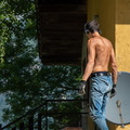 Laying tiles